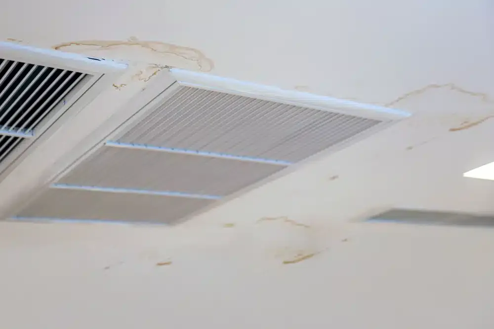 HVAC damage from water leaks